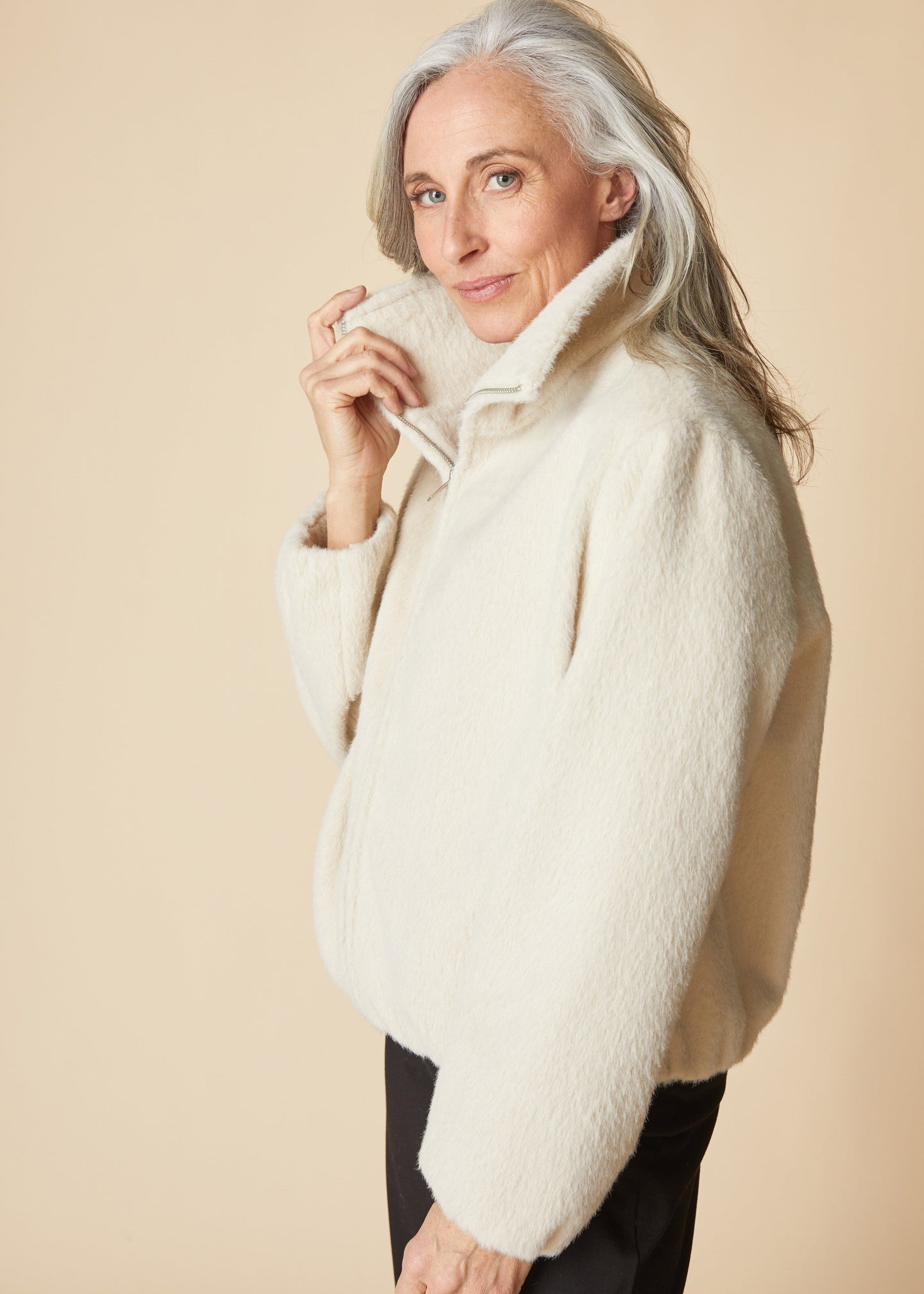 Habitat - Faux Fur Cocoon Jacket