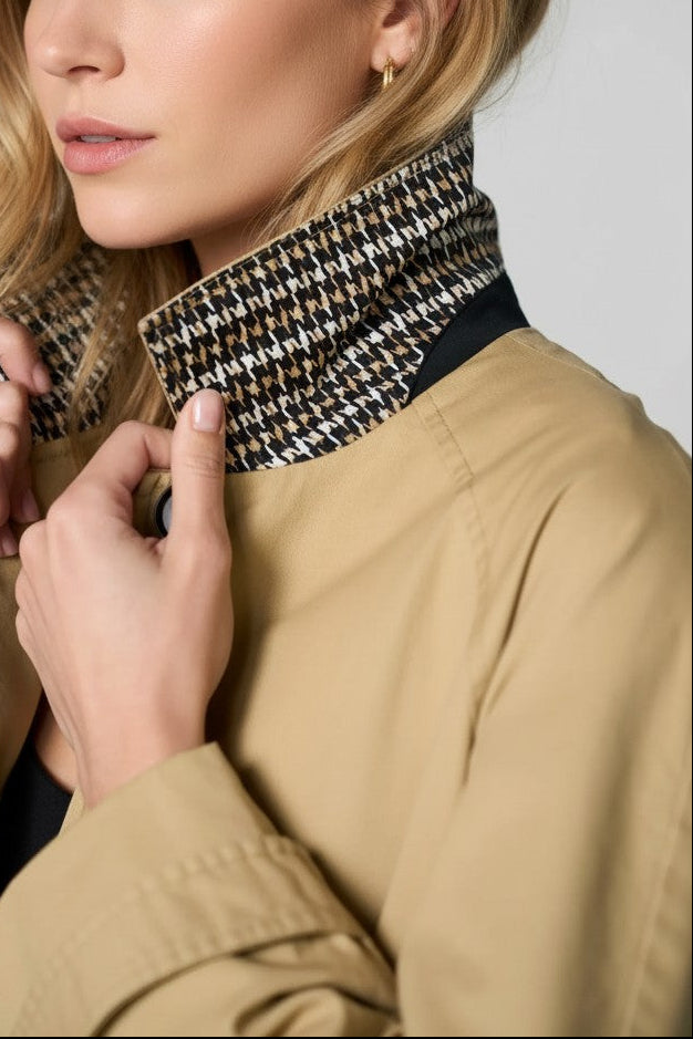 Liverpool - Raglan Sleeve Rain Coat With Pleat Back