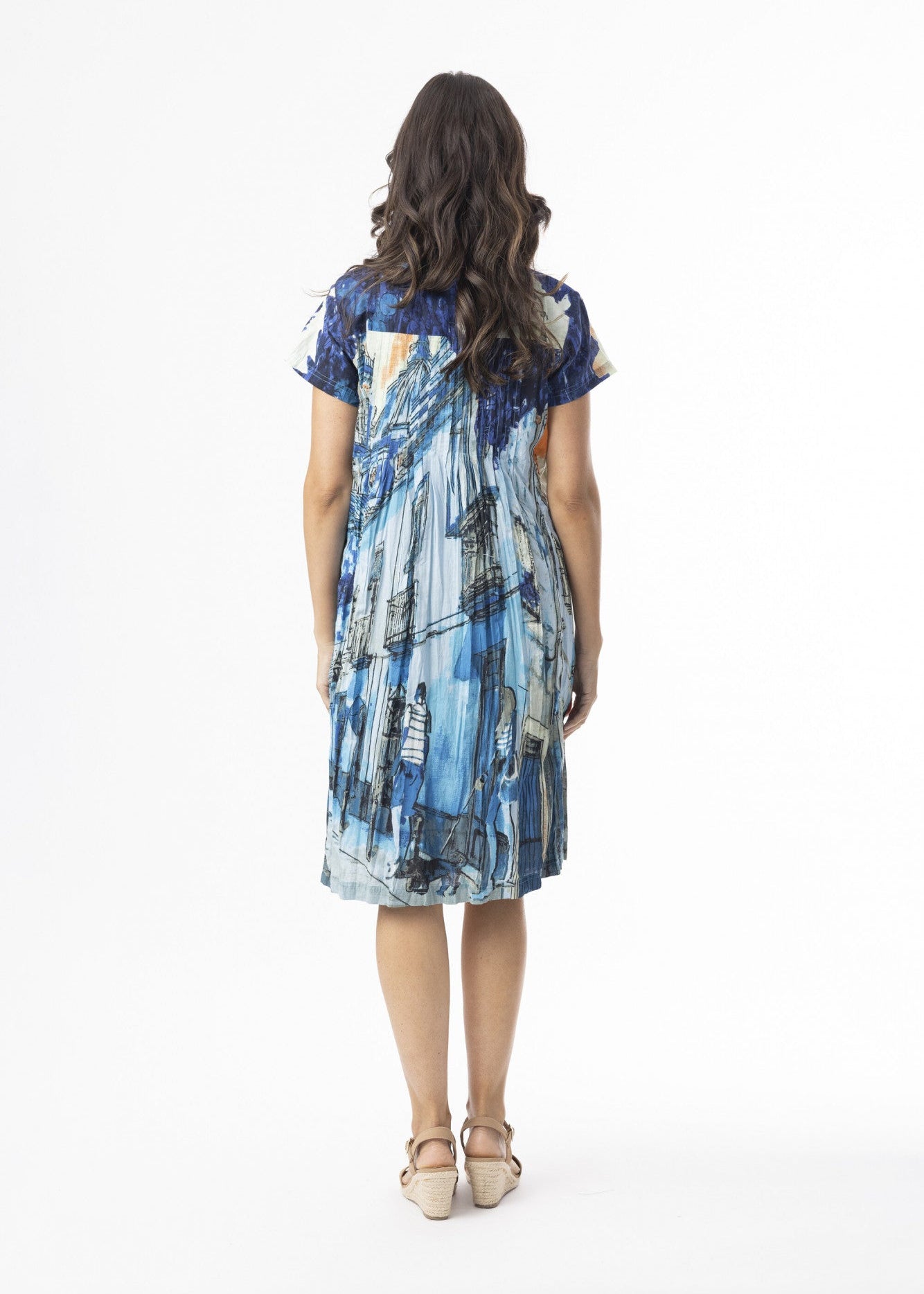 Orientique - Printed Cotton Easy Fit Dress