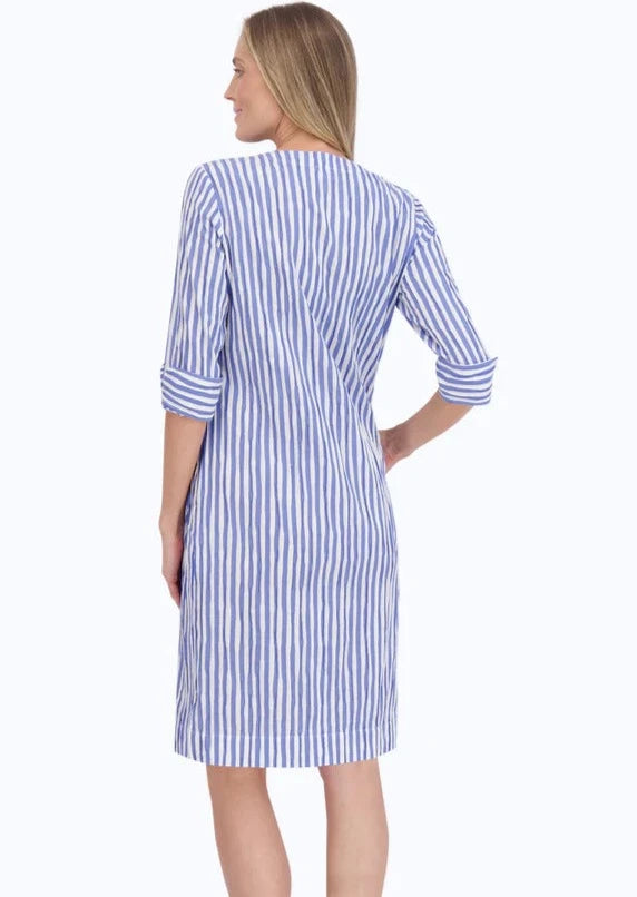 Foxcroft - Vena Crinkle Stripe Dress