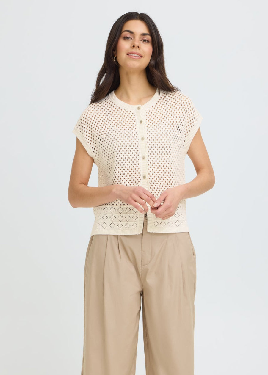 Fransa - Josa Open knit Cardigan