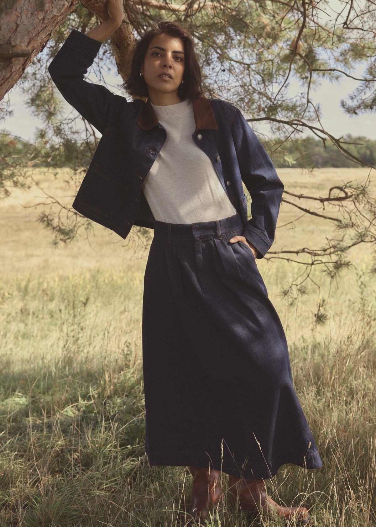 Fransa - Leslie Midi Skirt
