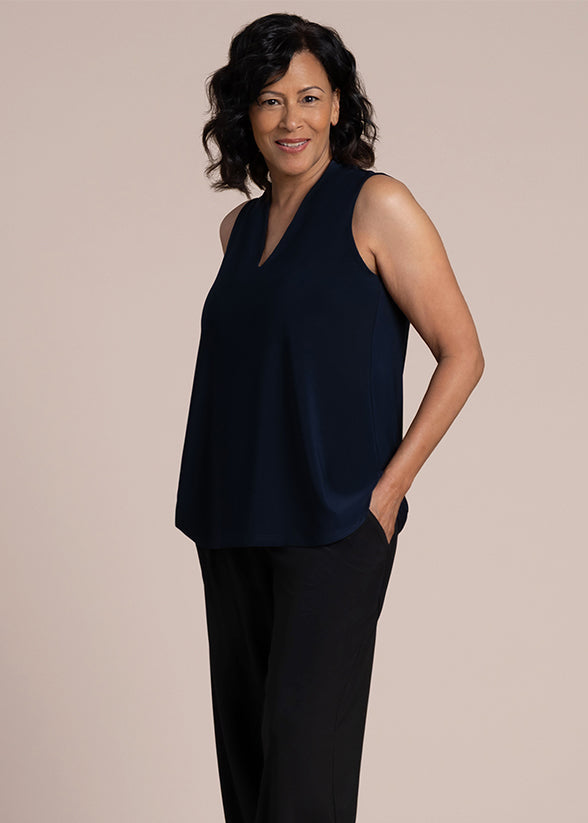 SYMPLI - DÉBARDEUR TRAPEZE EN V PROFOND