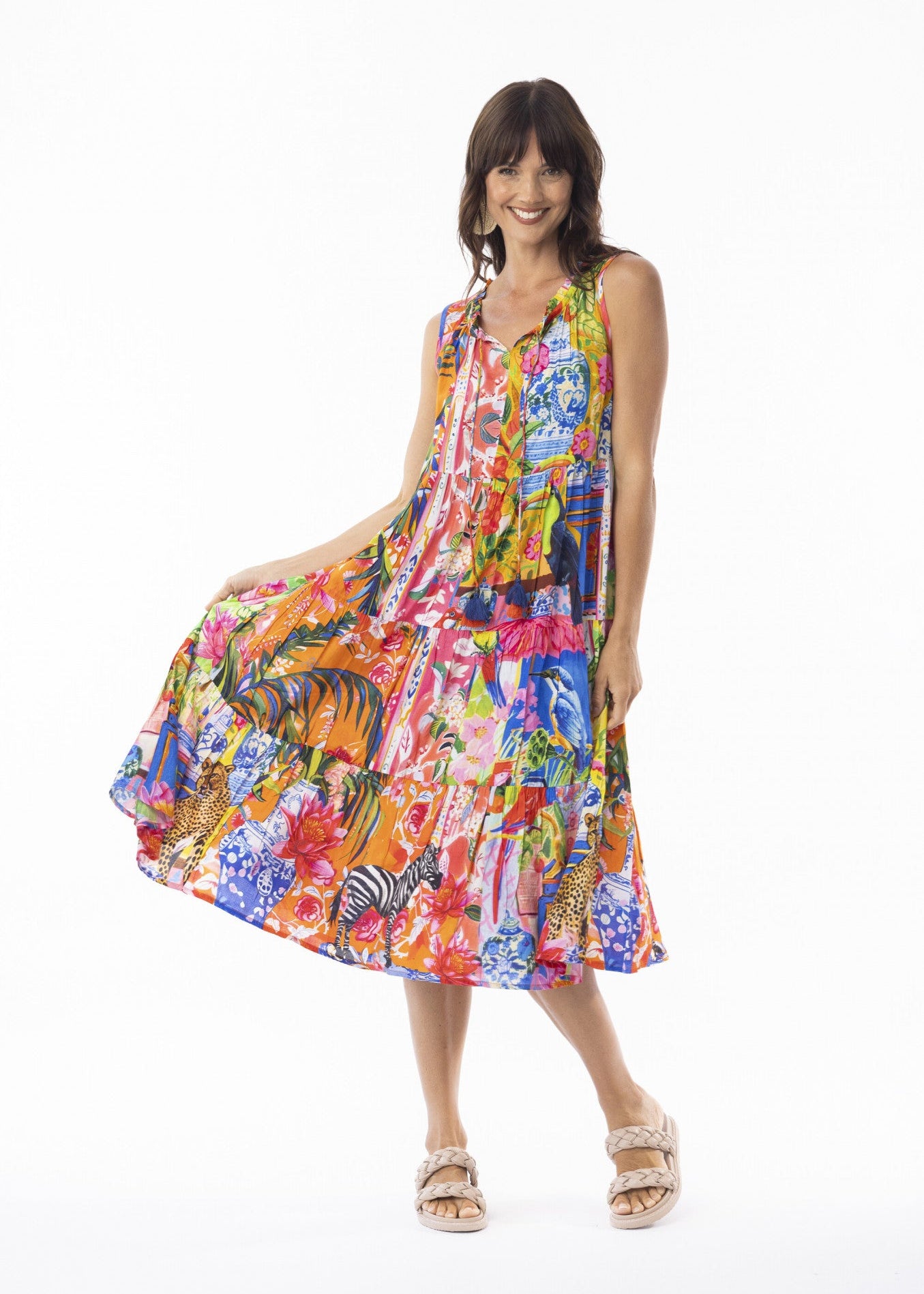 Escape by Orientique  - Stephania Sleeveless Tear Dress