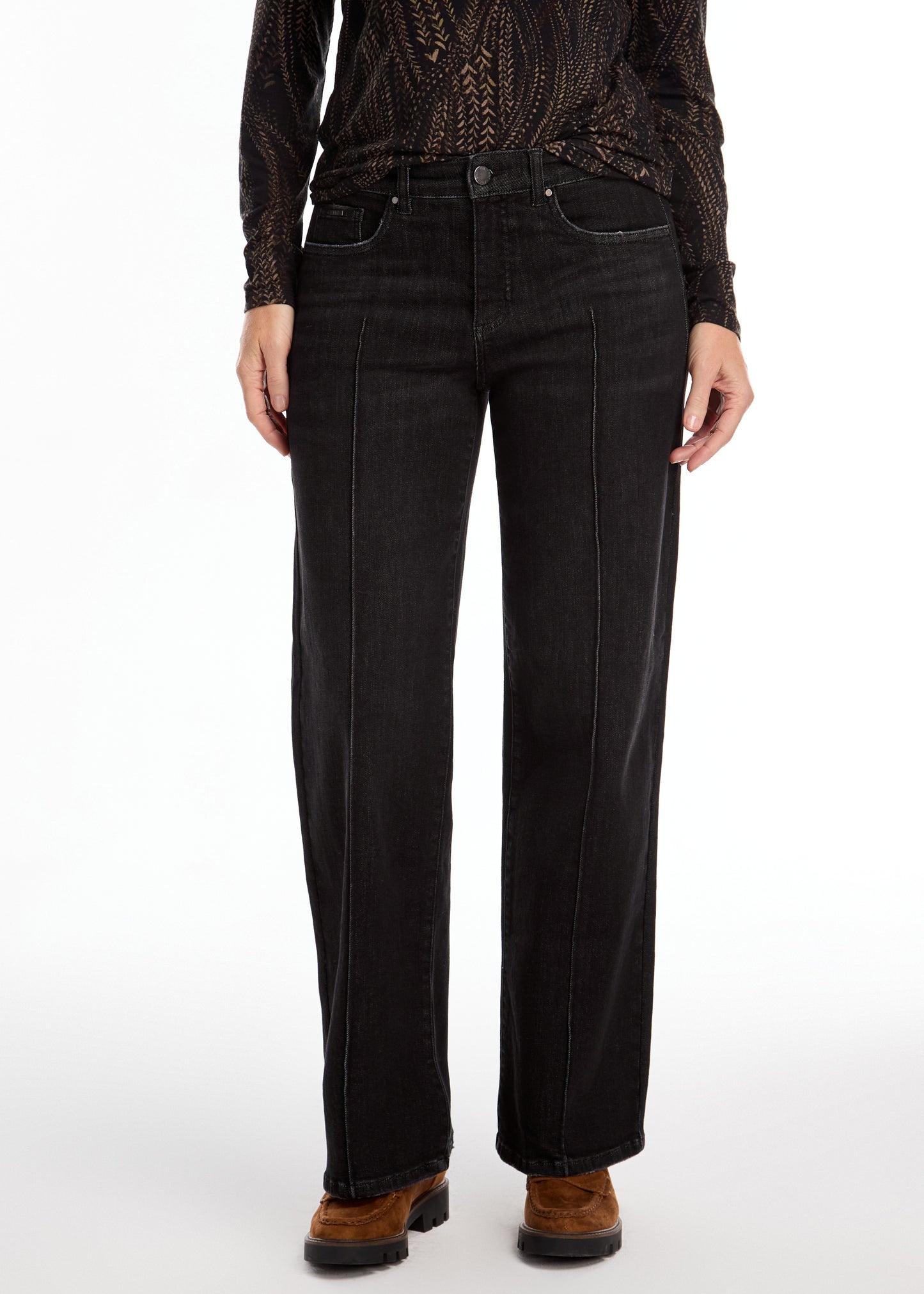 French Dressing Jeans - Olivia Pintuck Wide Leg Jean - SALE