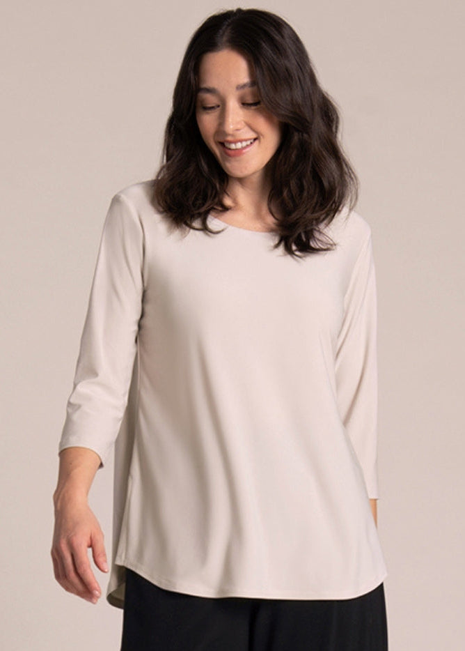 Sympli - 3/4 Sleeve Go To Classic Tee - Basic Colors