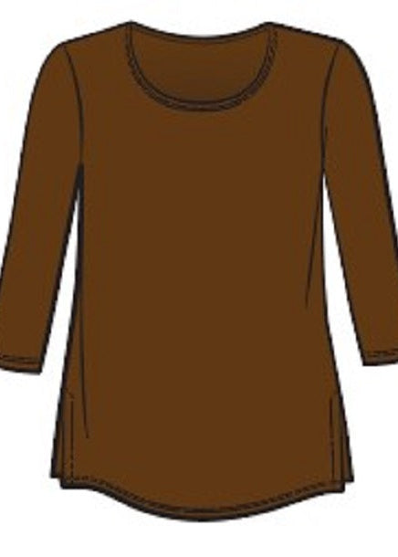 Sympli - 3/4 Sleeve Go To Classic Tee - Basic Colors