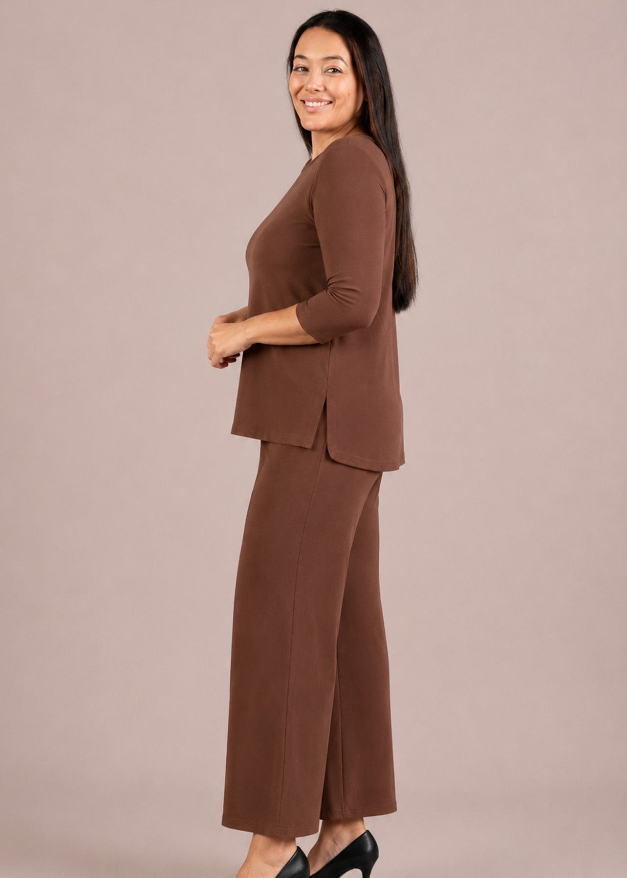 Sympli - 3/4 Sleeve Go To Classic Tee