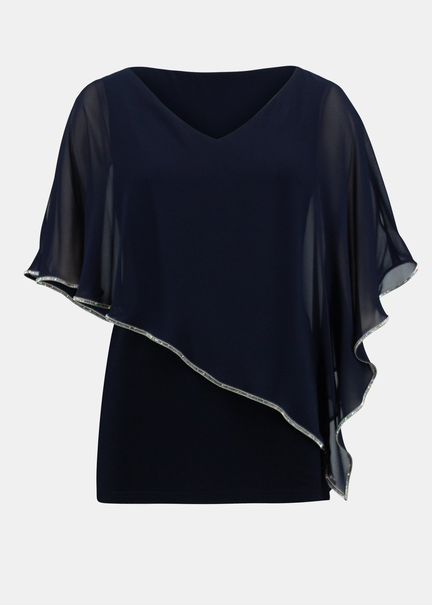 Joseph Ribkoff - Signature Chiffon Layered Poncho Tunic