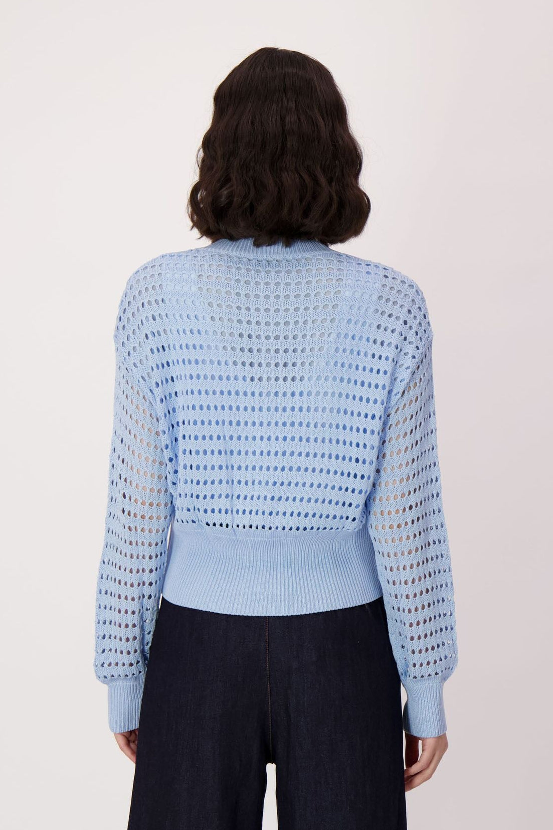 Spanner - Eyelet Front Zip Lined Sweater - SALE
