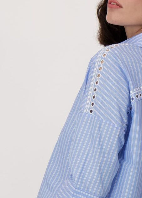 Spanner - Palm Embroidered Cotton Shirt