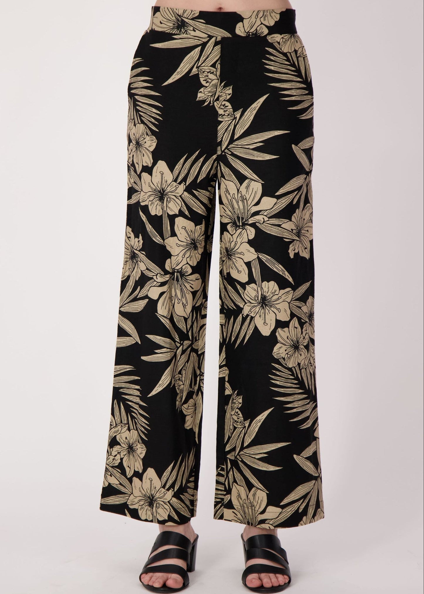 Spanner - Natural Floral Linen-Blend Pant - SALE