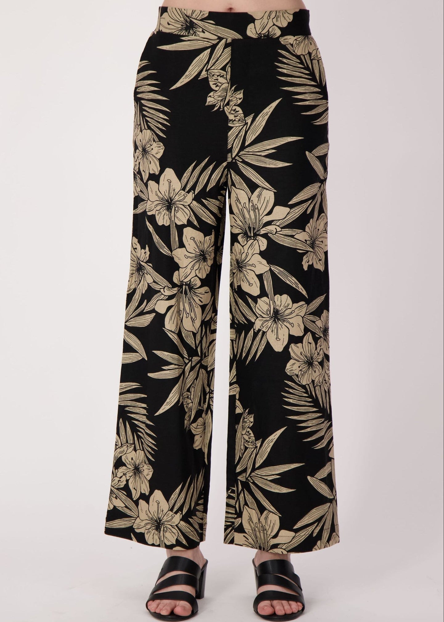 Spanner - Natural Floral Linen-Blend Pant - SALE