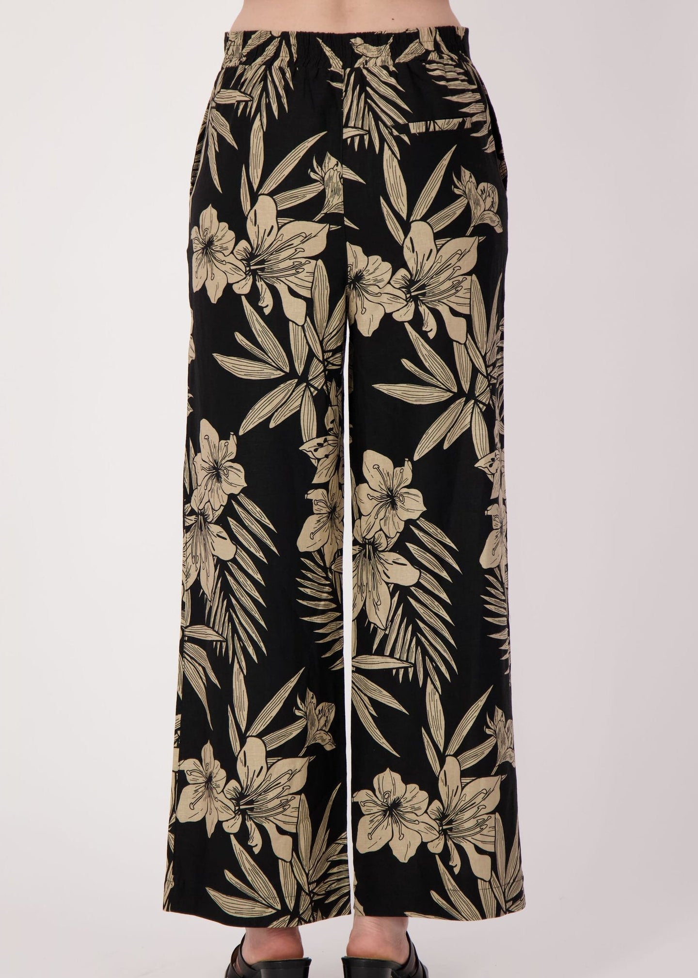 Spanner - Natural Floral Linen-Blend Pant - SALE