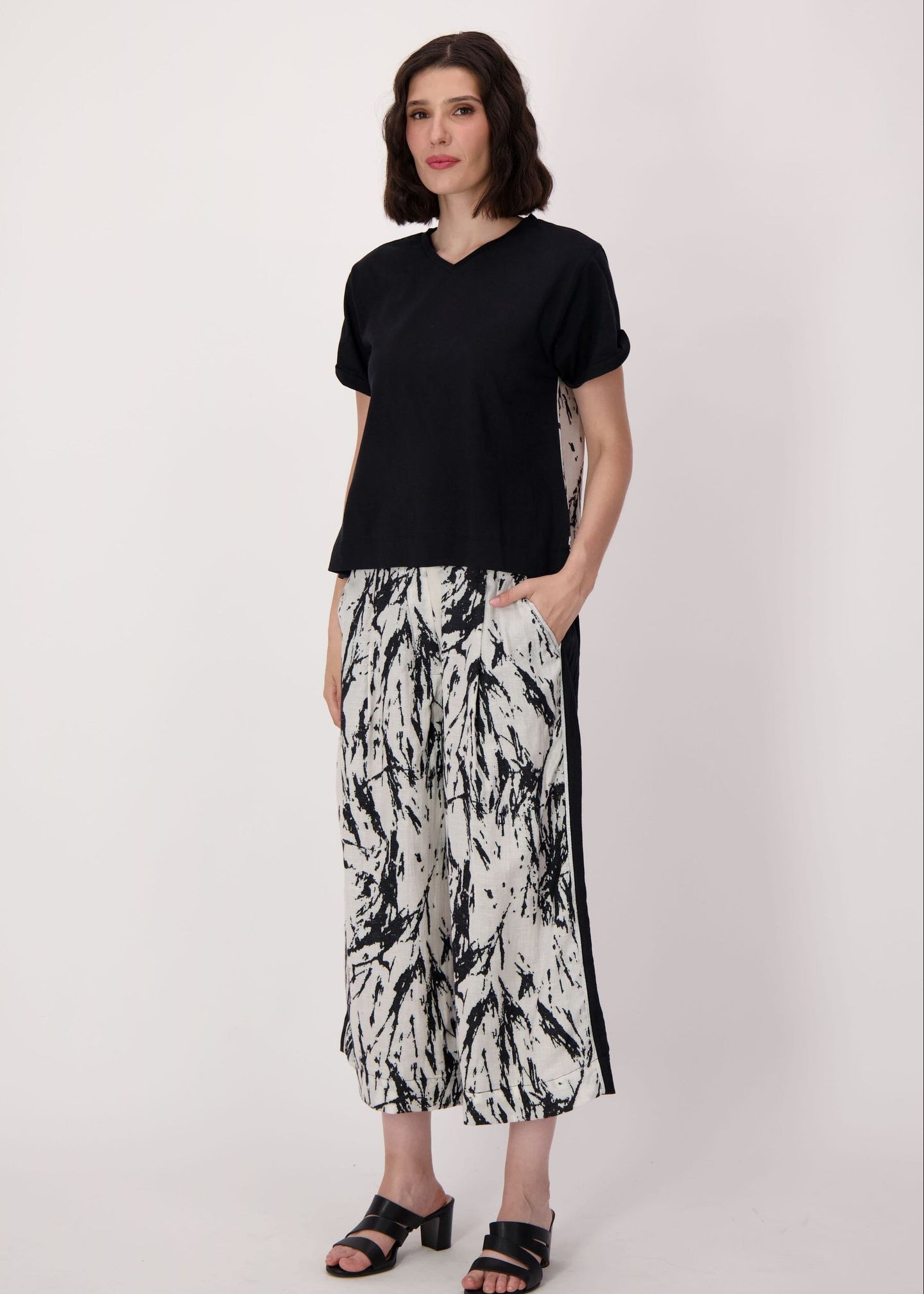 Spanner - Jacquard Cotton-Linen Pant With Solid Back Panel - SALE