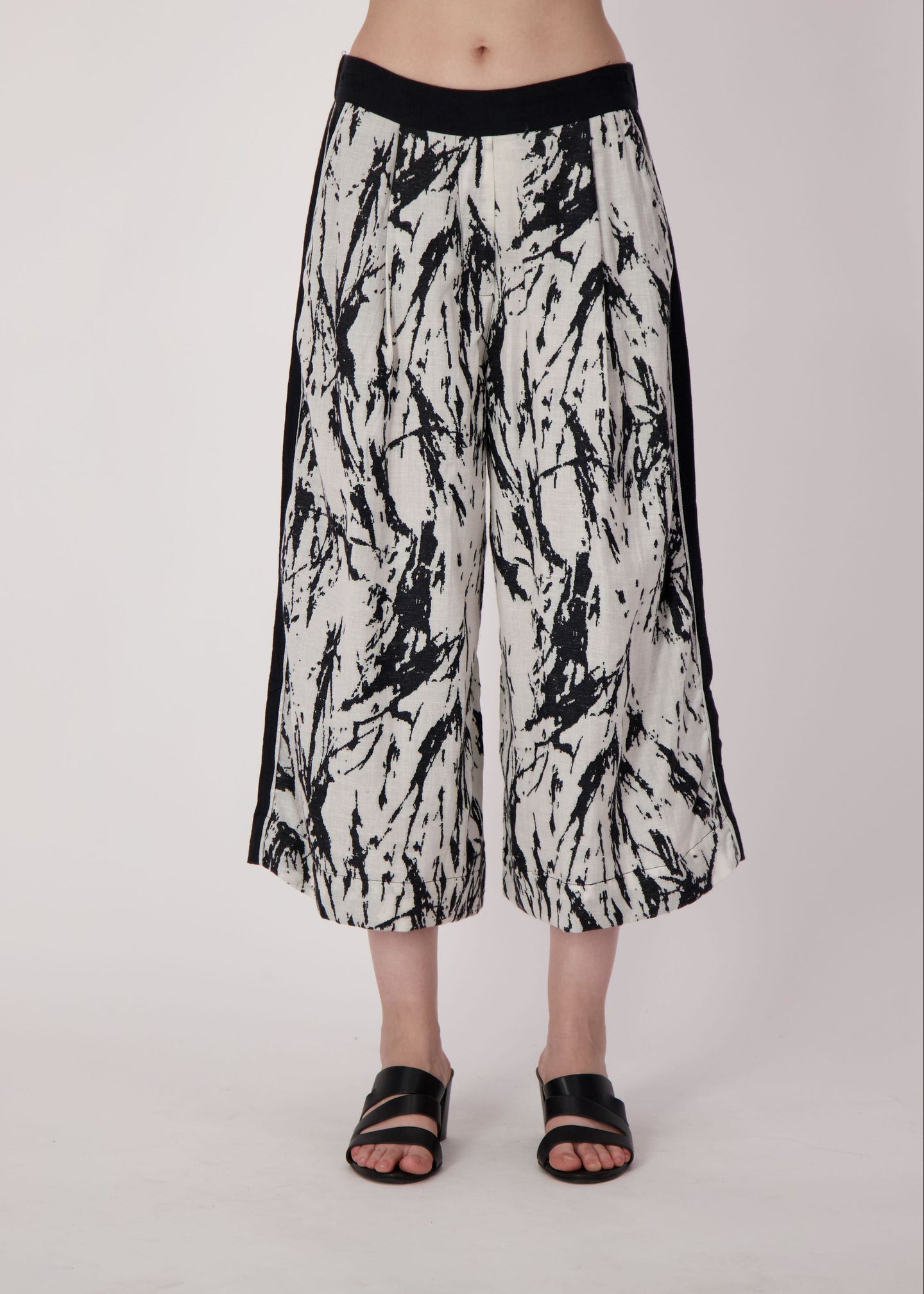 Spanner - Jacquard Cotton-Linen Pant With Solid Back Panel - SALE