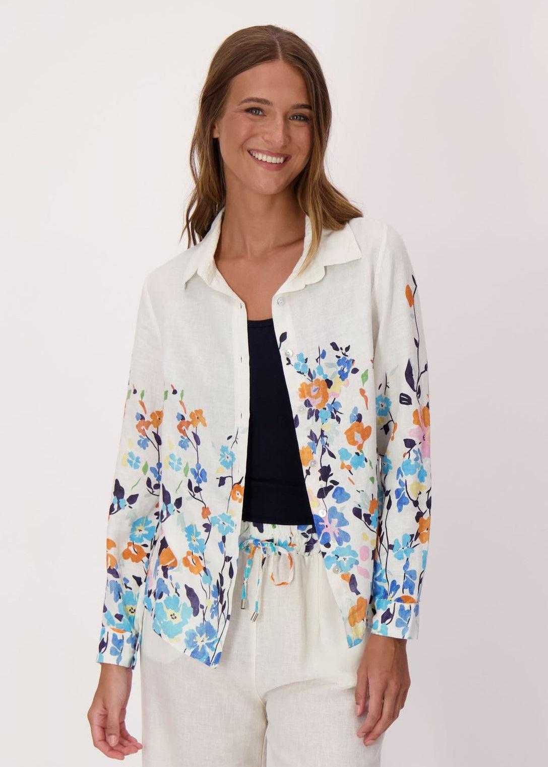 Spanner - Climbing Floral Linen-Blend Shirt - SALE