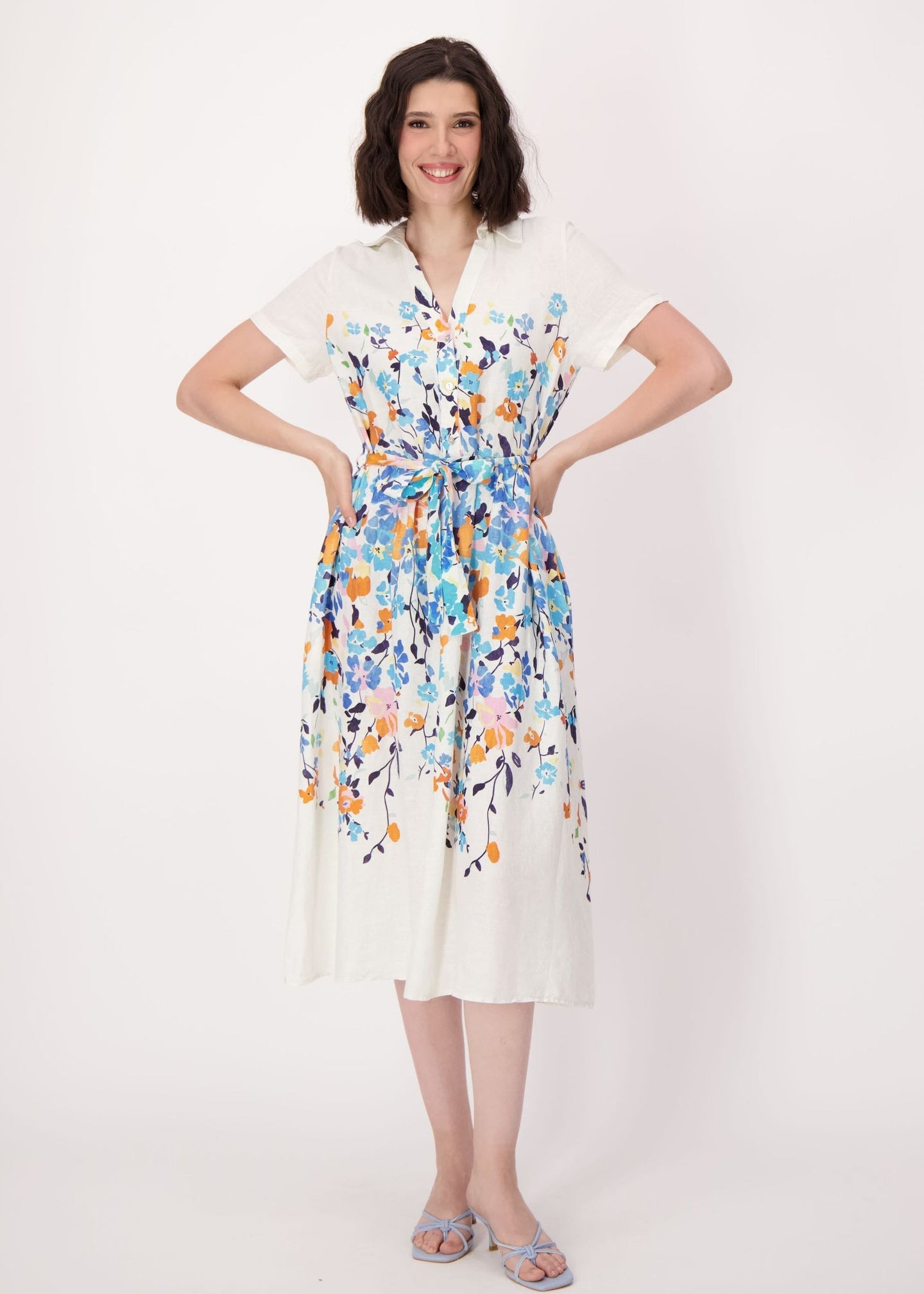 Spanner - Climbing Floral Linen-Blend Dress - SALE