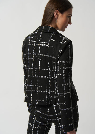 Joseph Ribkoff - Plaid Pattern Jacket
