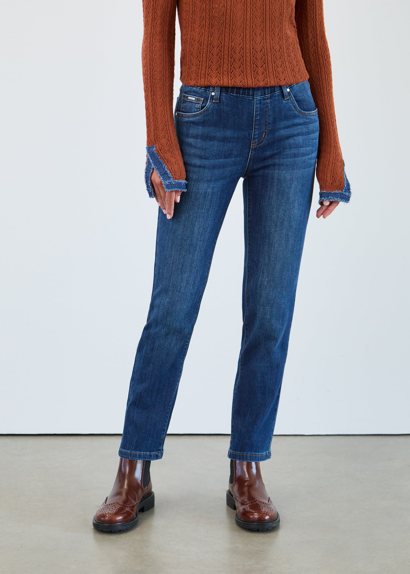 French Dressing Jeans - Basic Pull-On Straight Ankle Jean