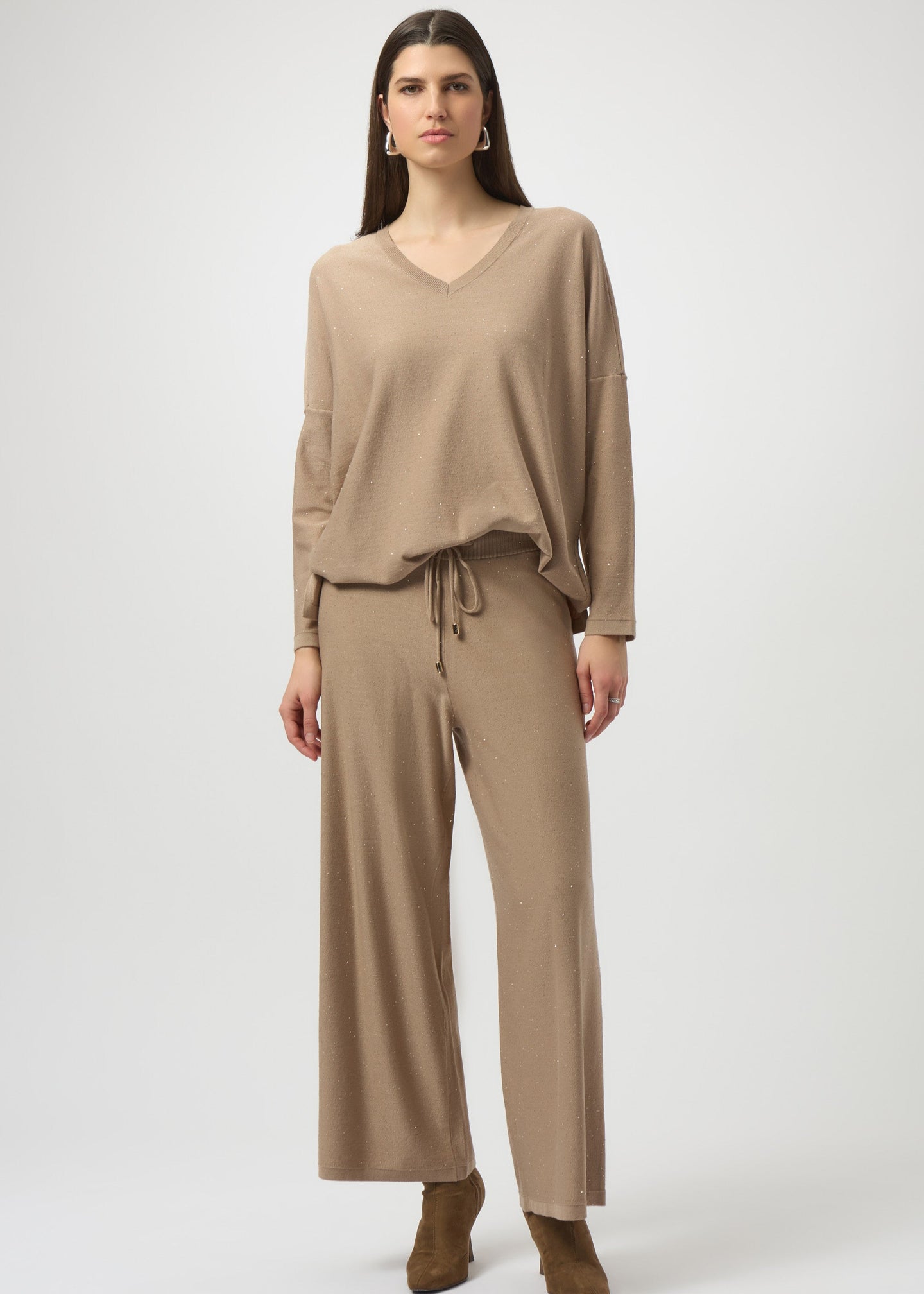 Joseph Ribkoff - Sequined Sweater Knit Boxy Top