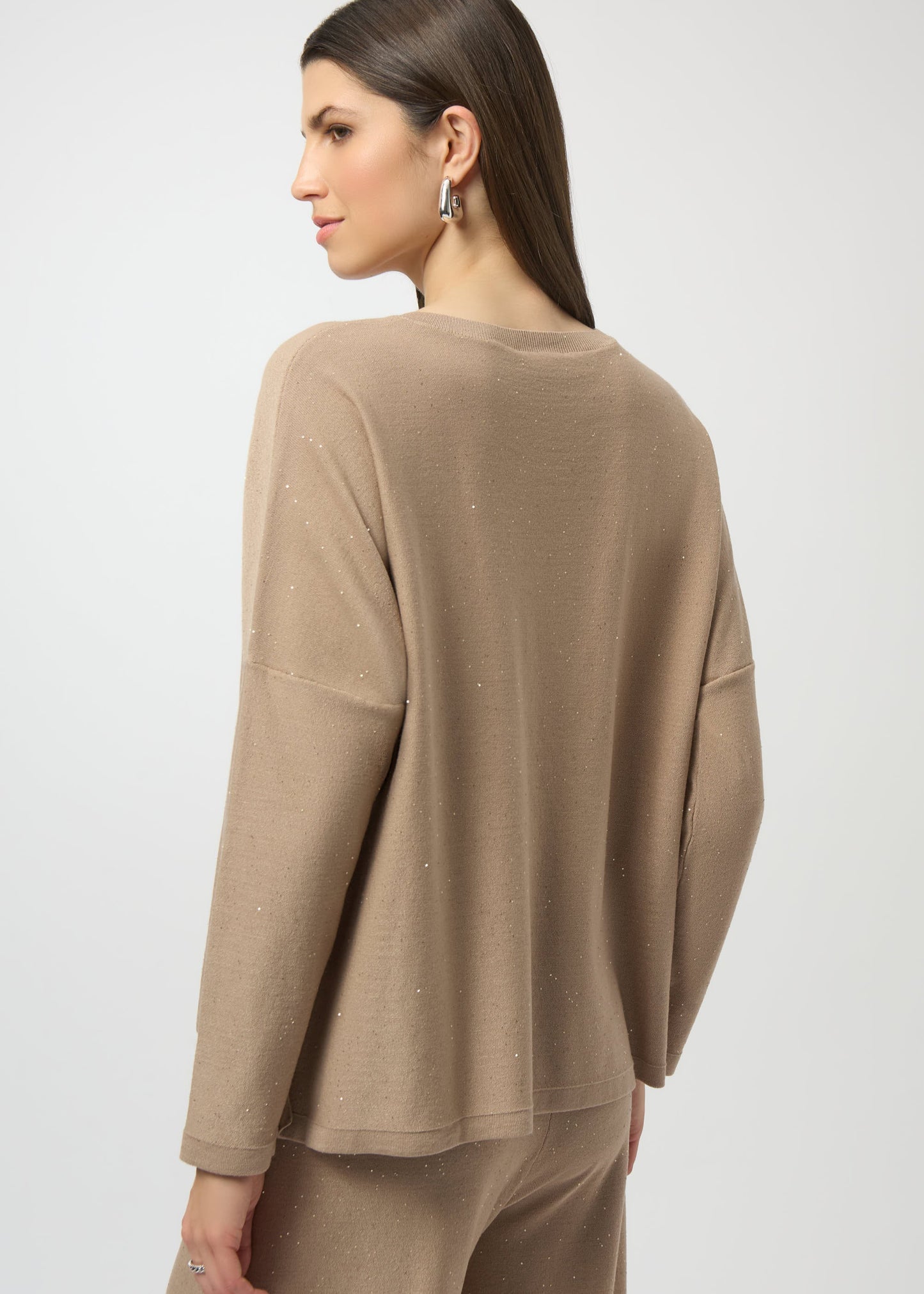 Joseph Ribkoff - Sequined Sweater Knit Boxy Top