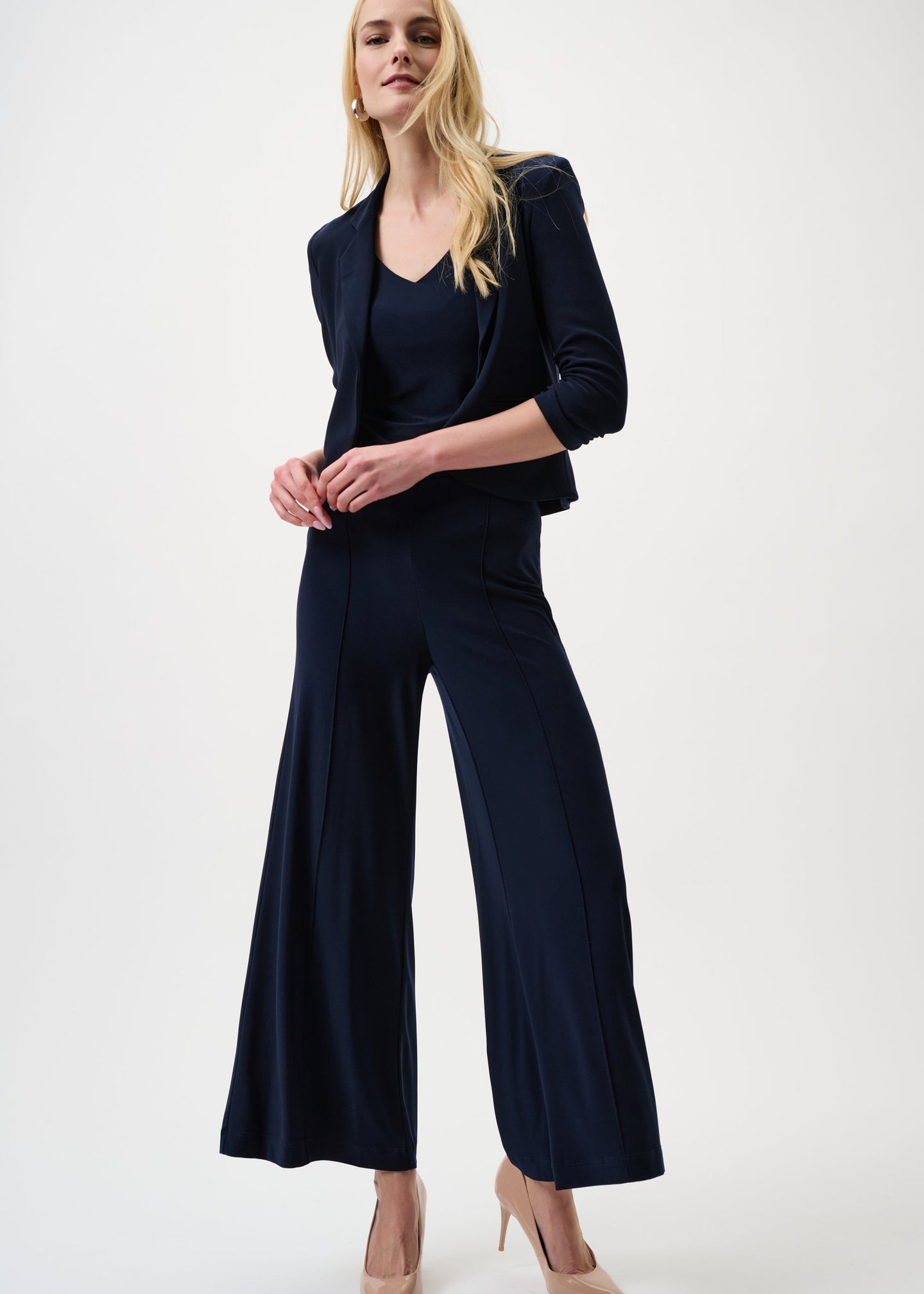 Joseph Ribkoff - Silky Knit Pull-On Wide-Leg Pants