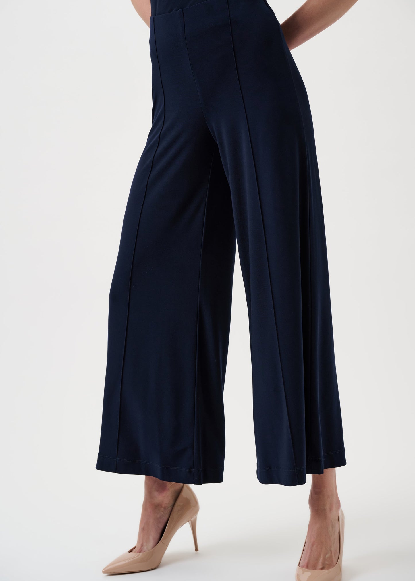 Joseph Ribkoff - Silky Knit Pull-On Wide-Leg Pants