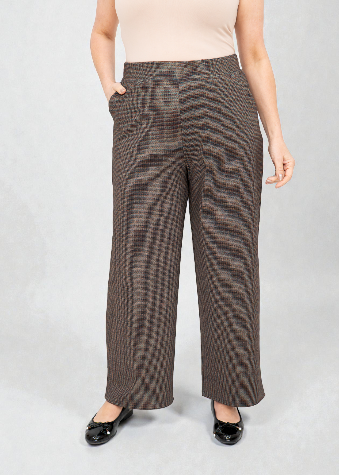 Shepherd's - Ponte Compass Pant Extended Houndstooth
