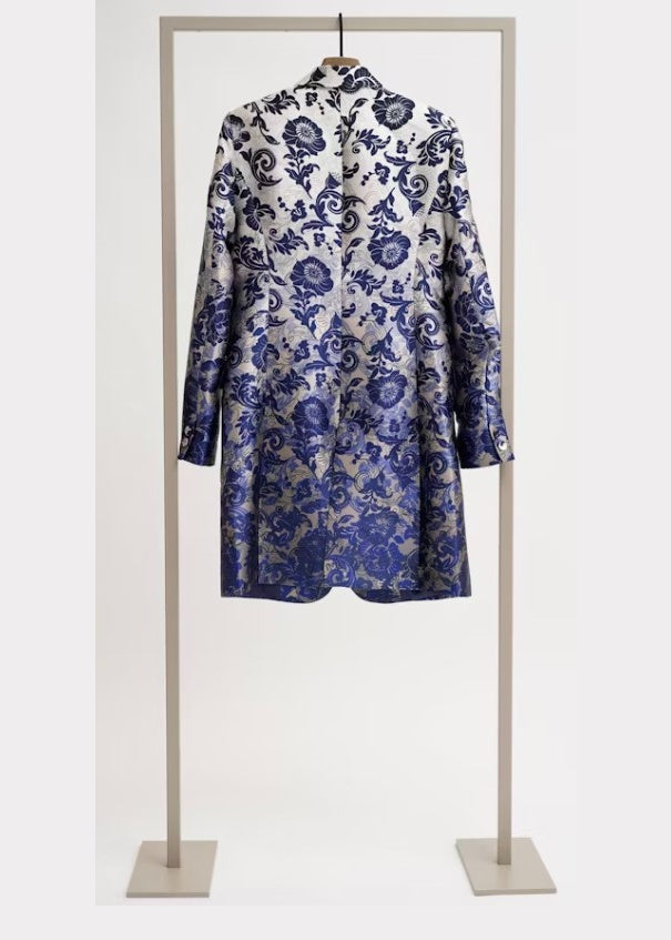 Herzen's - Floral Single Breasted Coat - SALE