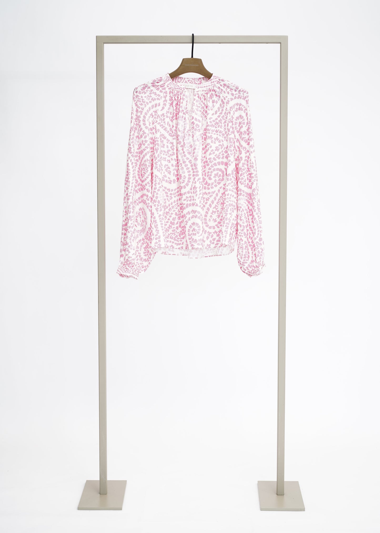 Herzen's - Silk Paisley Peasant Blouse With Billow Sleeve