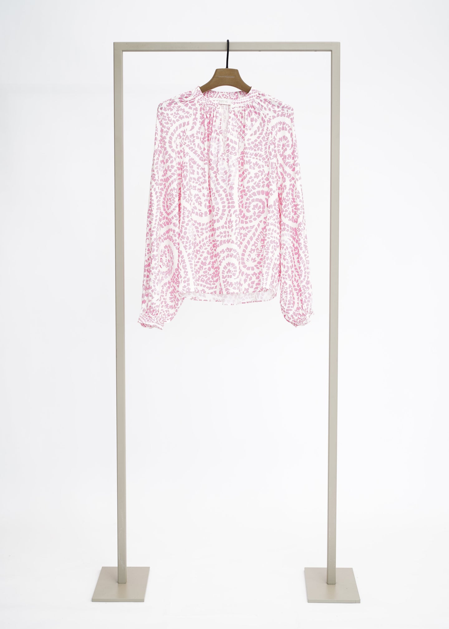 Herzen's - Silk Paisley Peasant Blouse With Billow Sleeve