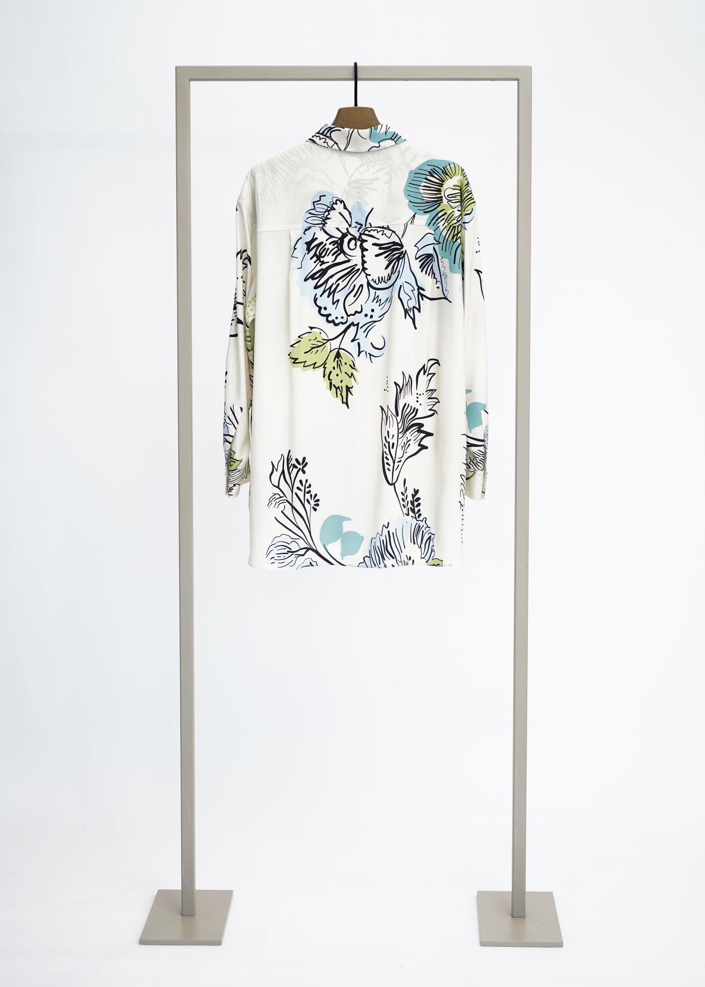 Herzen's - Silk Spaced Luscious Fern Floral Blouse