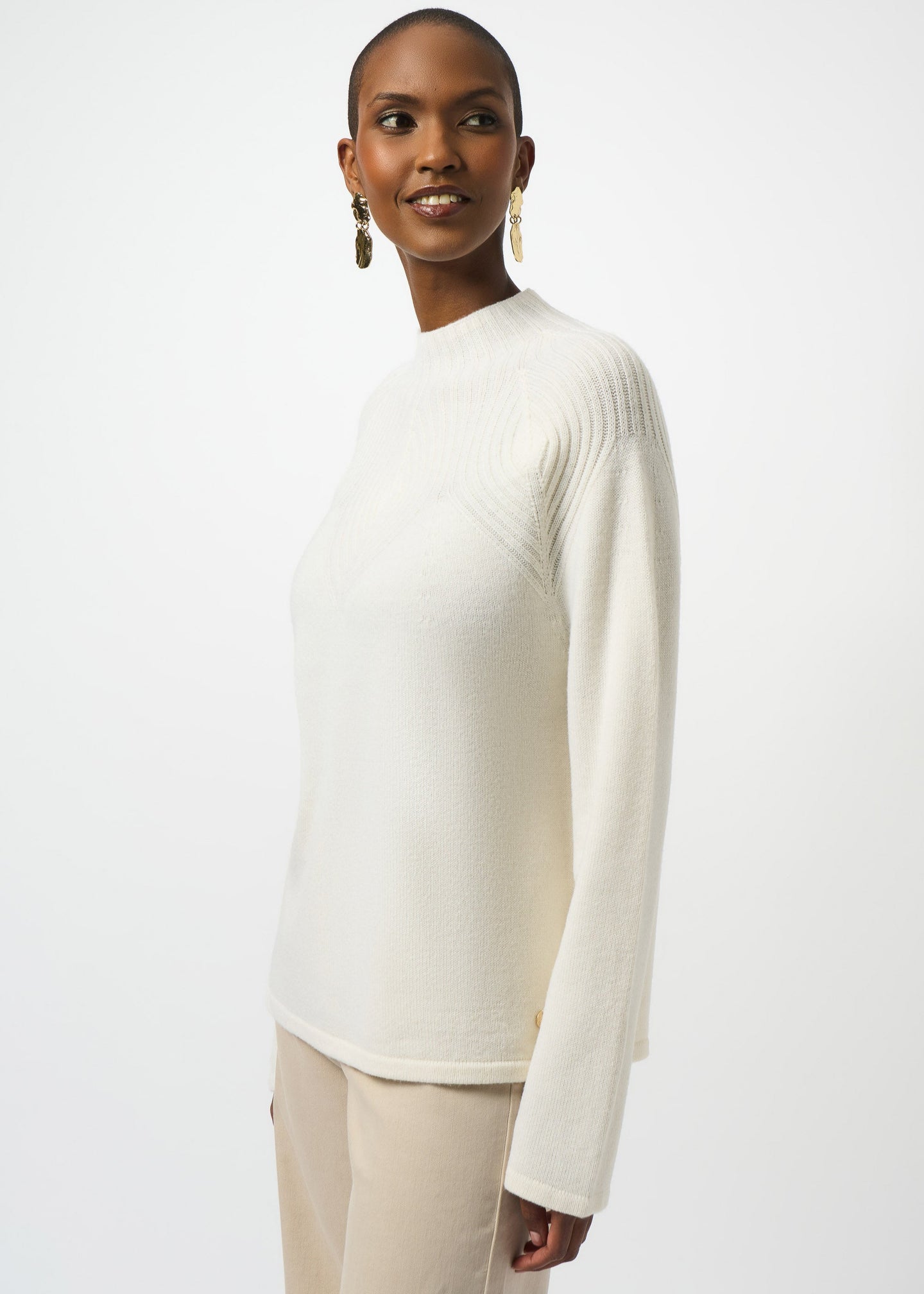 Joseph Ribkoff - Wool Blend Sweater with Placement Stitch
