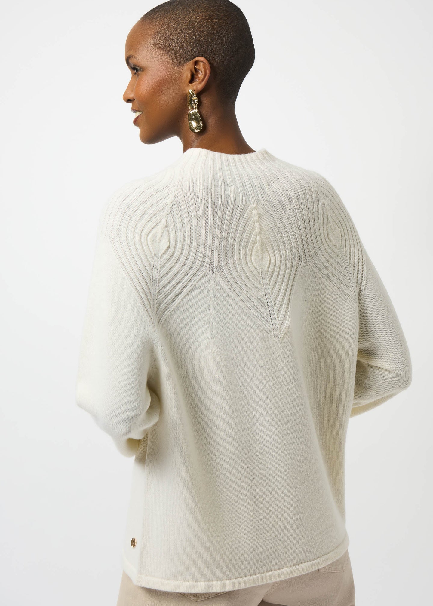 Joseph Ribkoff - Wool Blend Sweater with Placement Stitch