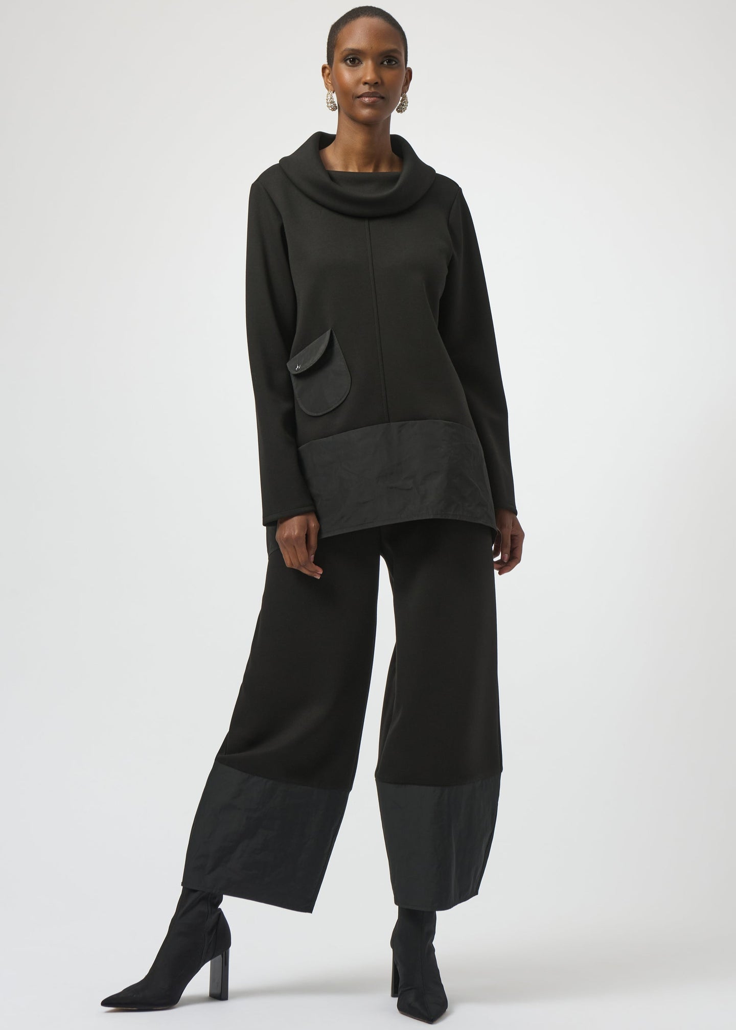 Joseph Ribkoff - Scuba Jersey and Memory Trapeze Tunic