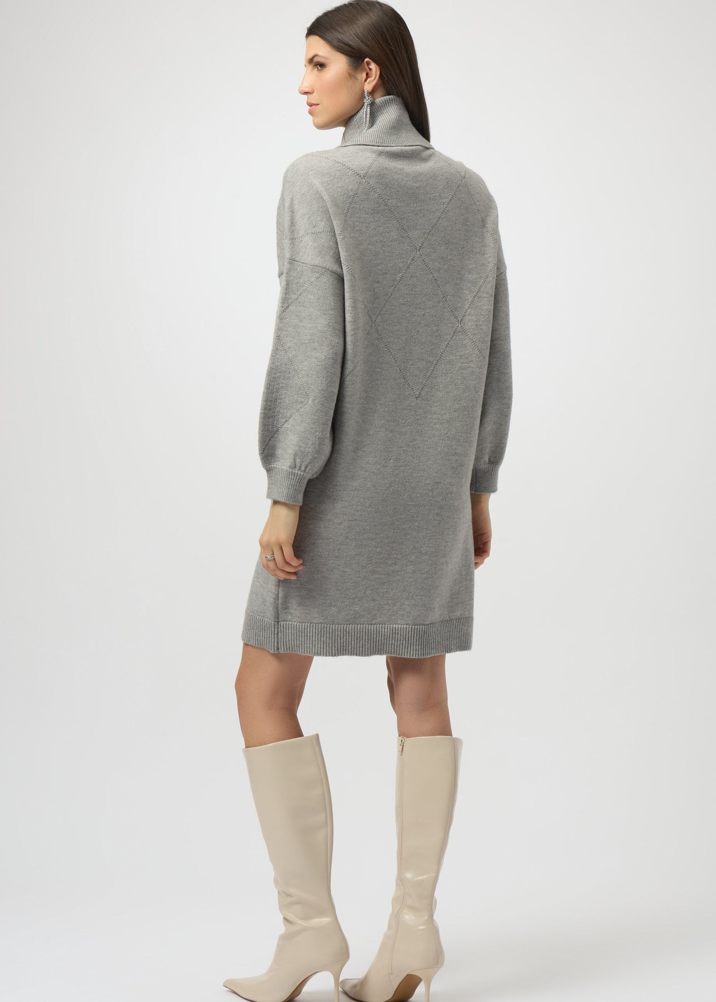 Joseph Ribkoff - Sweater Knit Straight Dress with Sequin Detail
