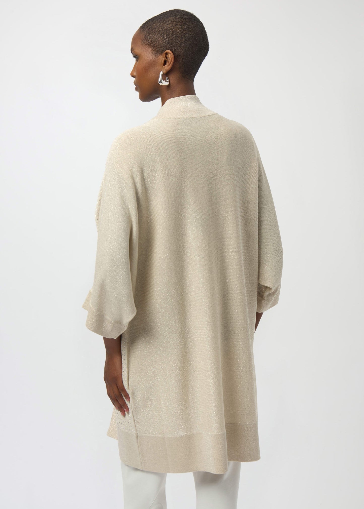 Joseph Ribkoff - Sweater Knit Cover-Up with Iron-On Detail