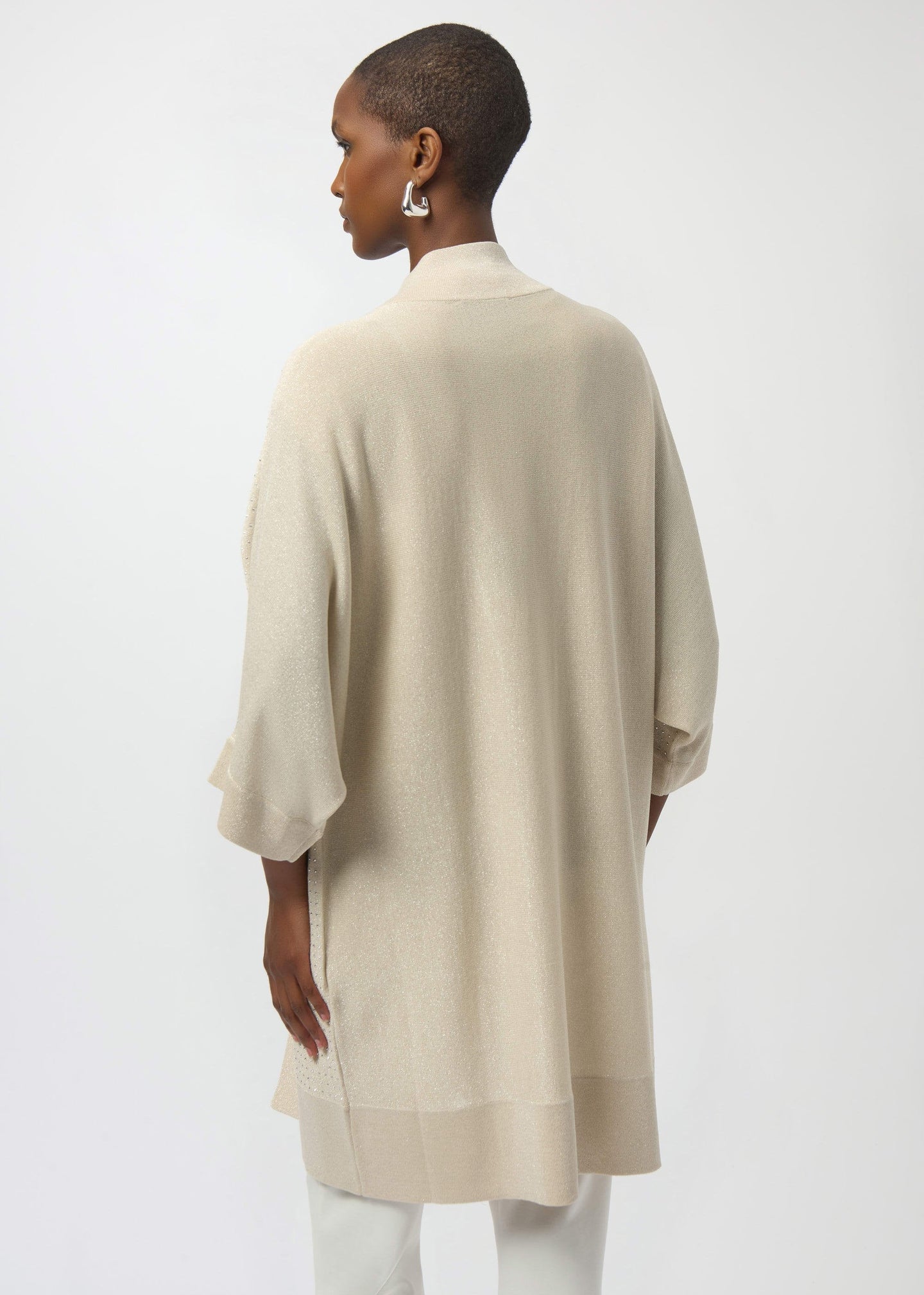 Joseph Ribkoff - Sweater Knit Cover-Up with Iron-On Detail