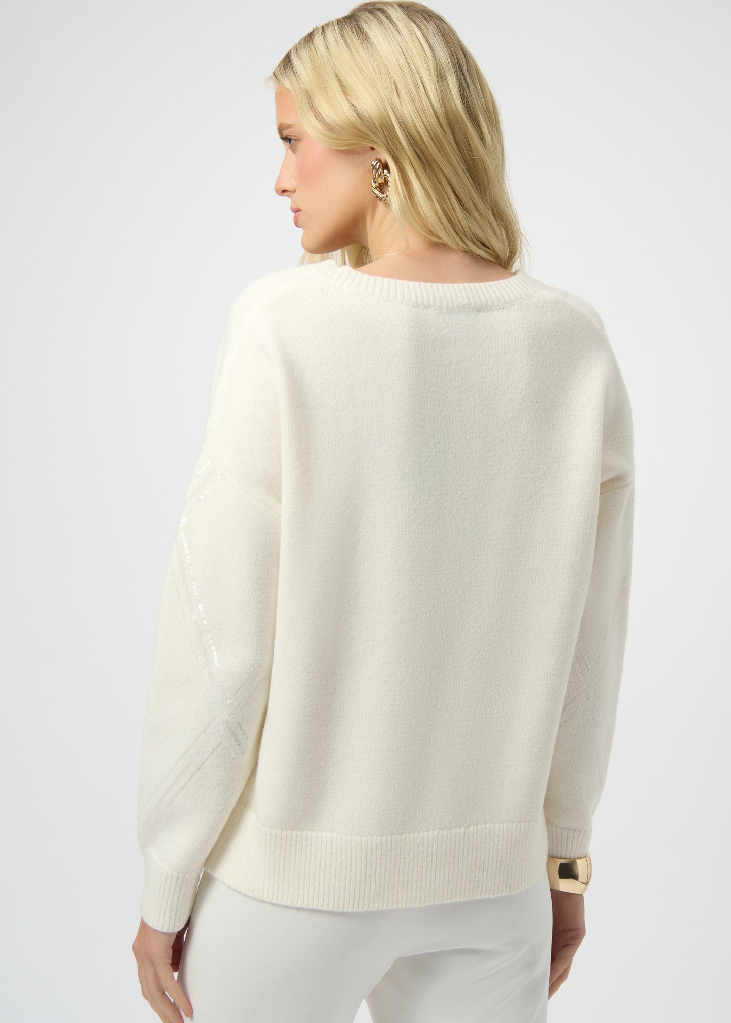 Joseph Ribkoff - Sweater Knit Pullover with Sequins