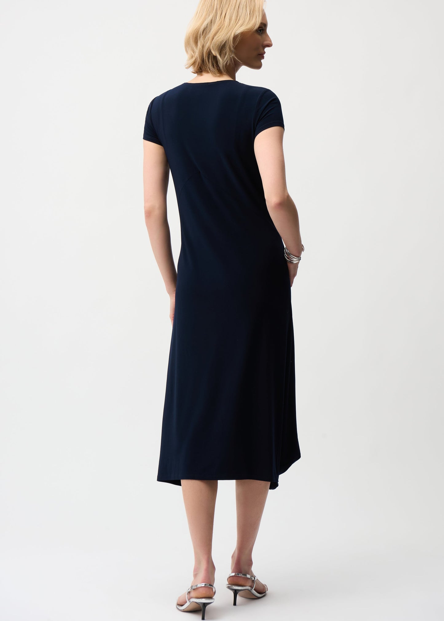 Joseph Ribkoff - Silky Knit Cocoon Dress With Scoop Neckline