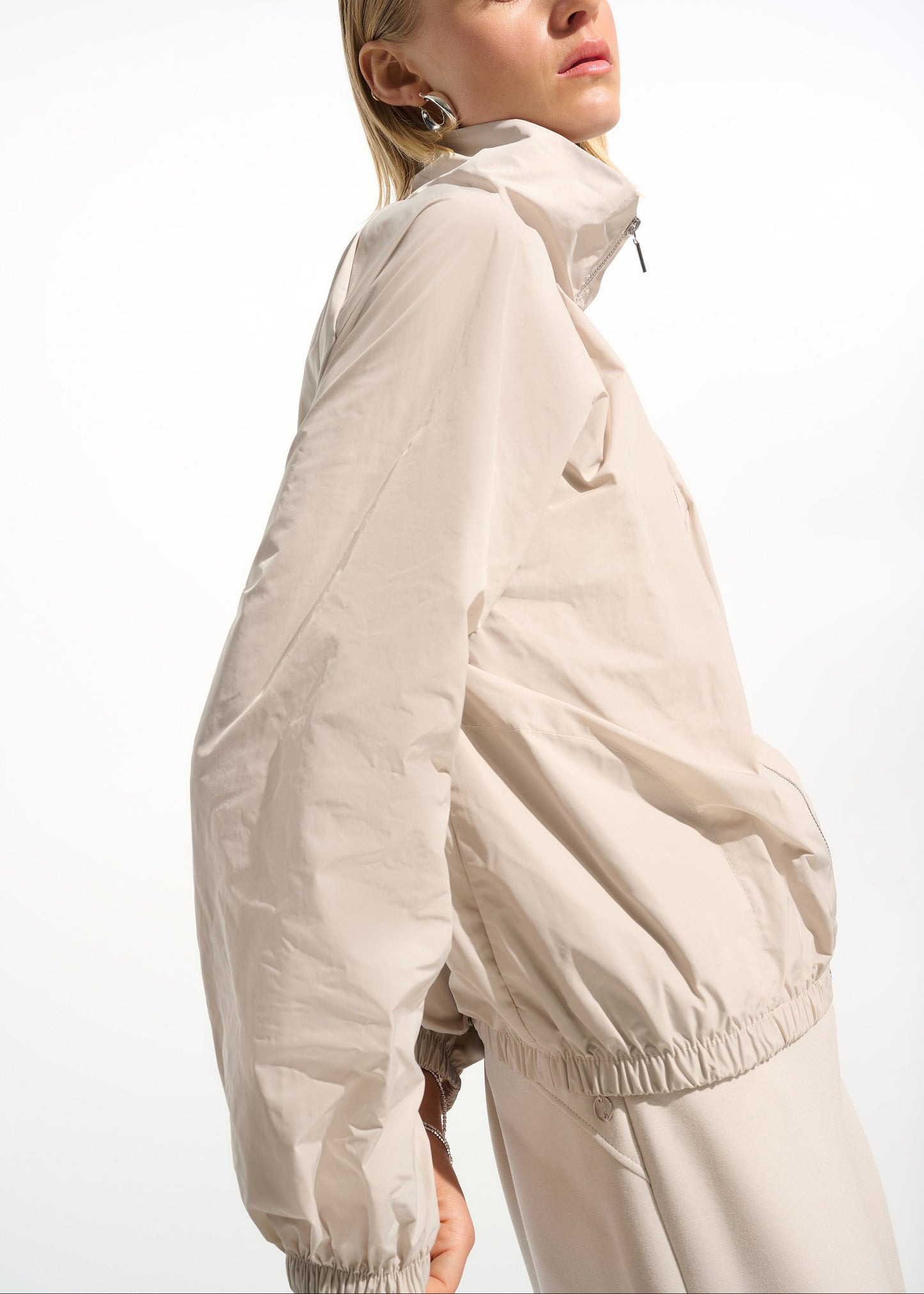 Joseph Ribkoff - Memory Cocoon Outdoor Jacket With Funnel Collar