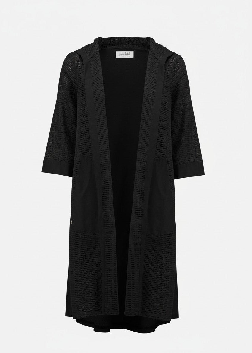 Joseph Ribkoff - Memory and Mesh A-Line Cover-Up With Hood