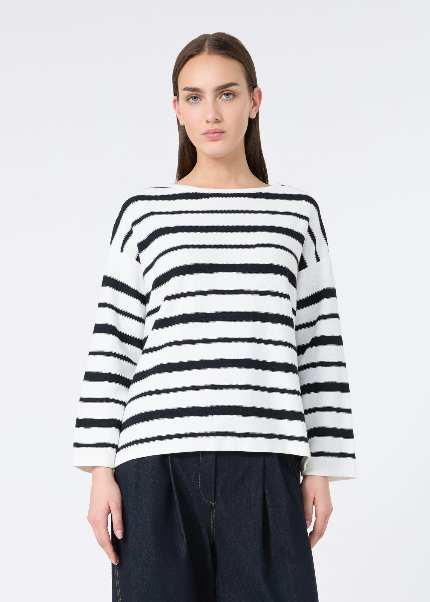 MM by MaxMara - Locusta Striped Cotton Sweater