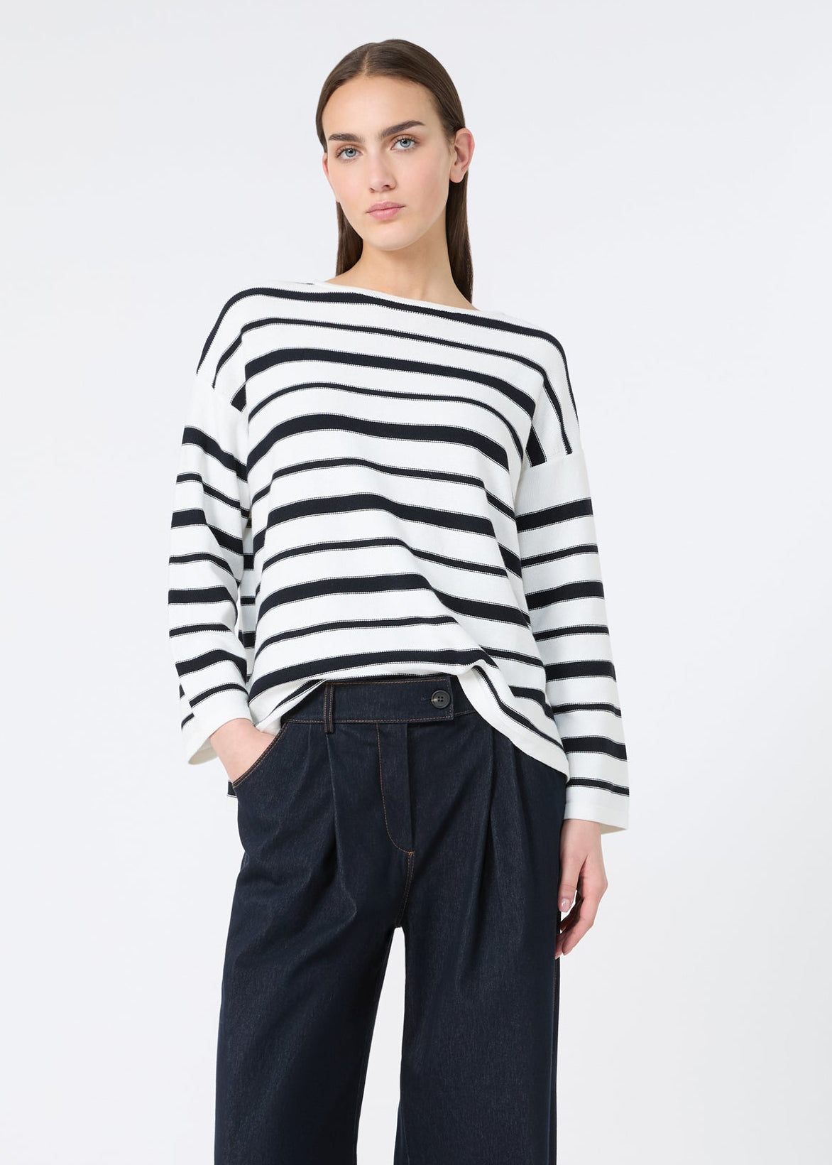 MM by MaxMara - Locusta Striped Cotton Sweater