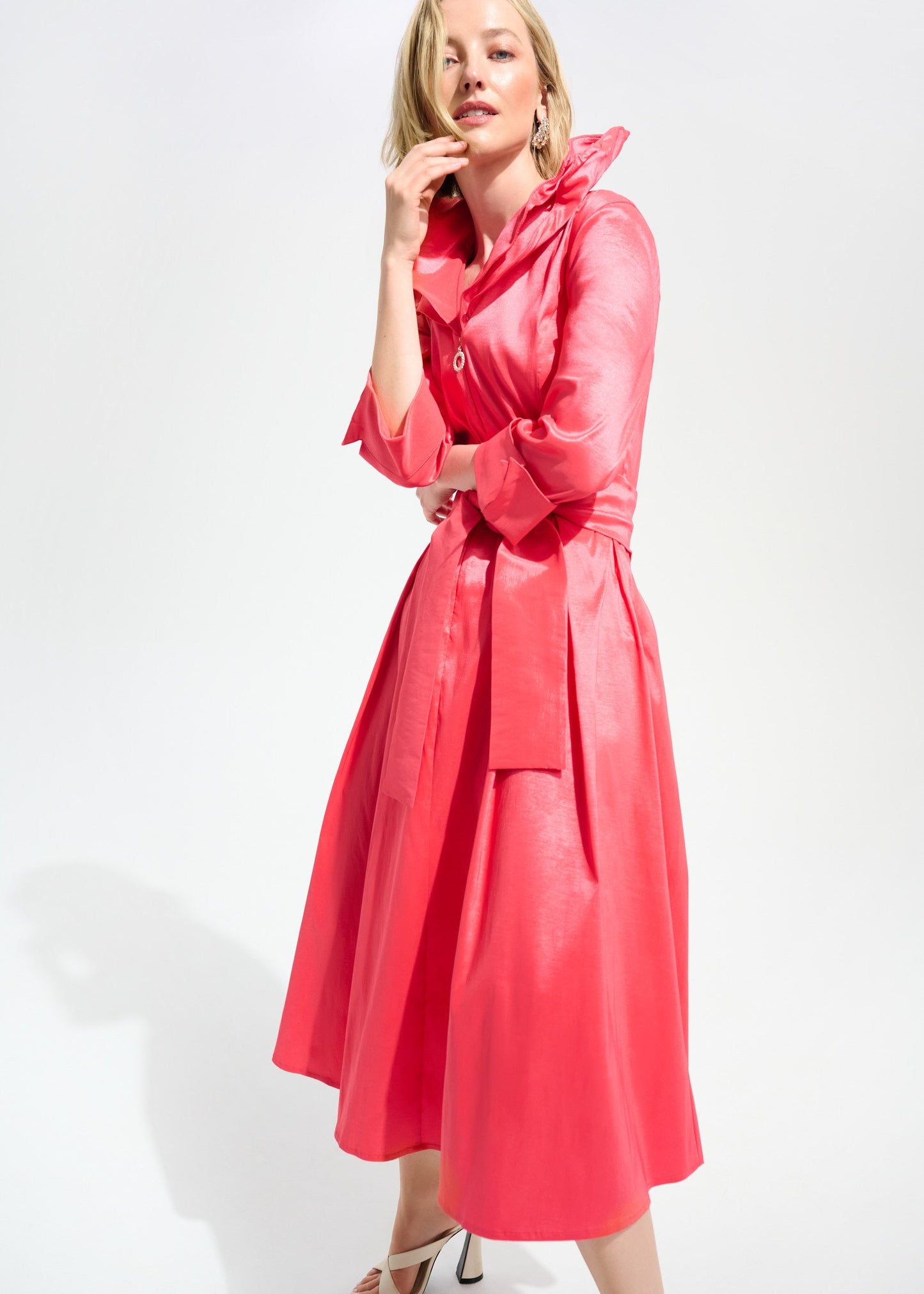 Joseph Ribkoff - Signature Stretch Taffeta Fit And Flare Dress