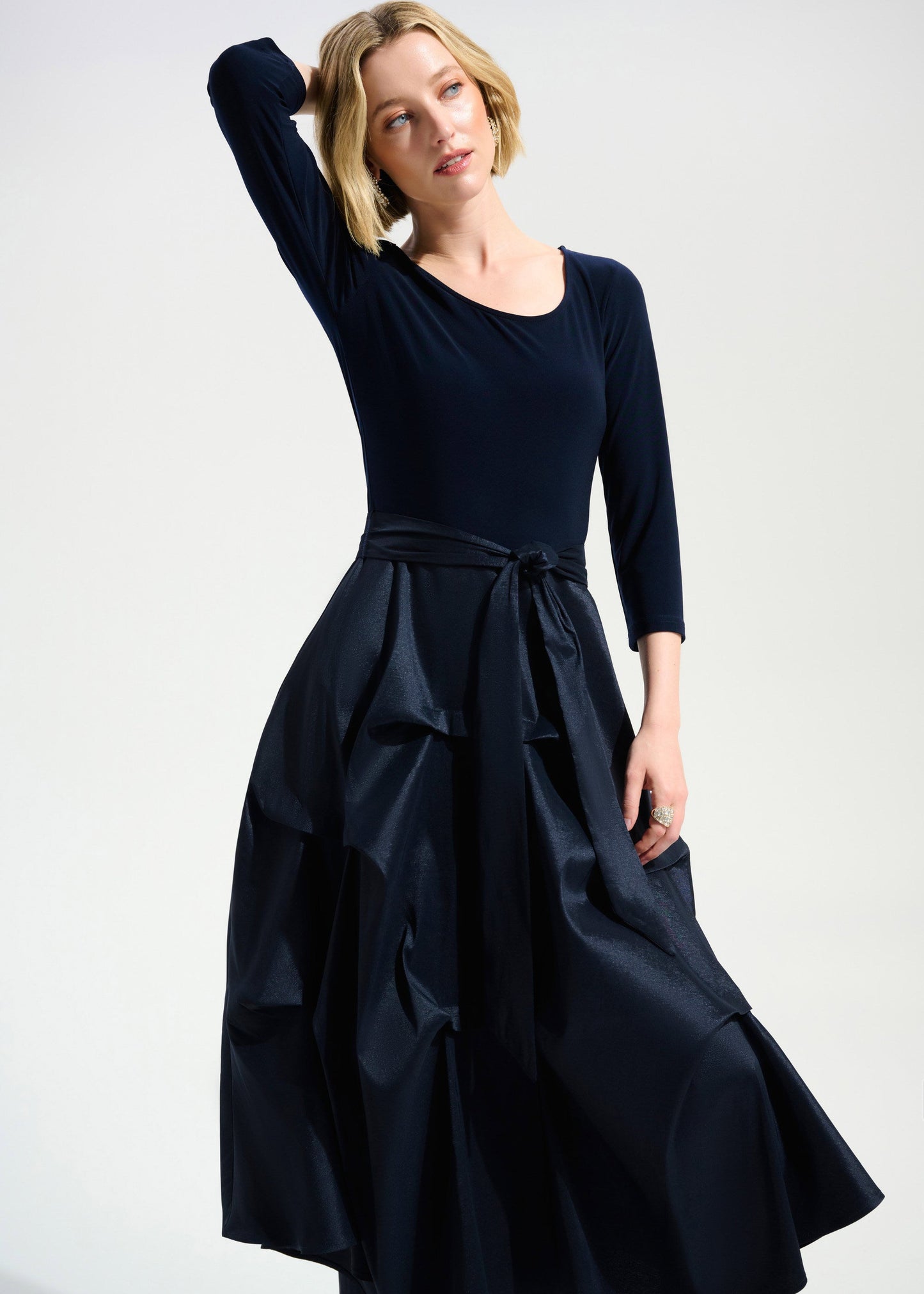 Joseph Ribkoff - Signature Stretch Taffeta Fit And Flare Dress