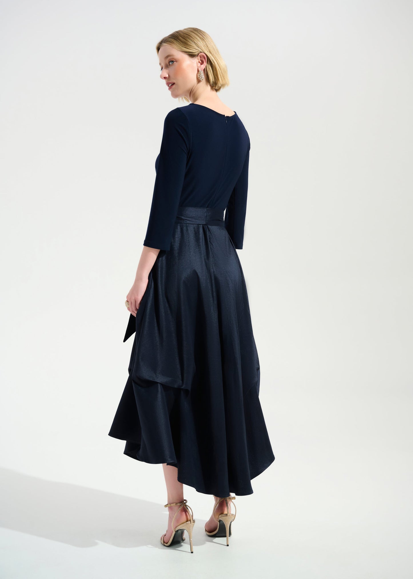 Joseph Ribkoff - Signature Stretch Taffeta Fit And Flare Dress