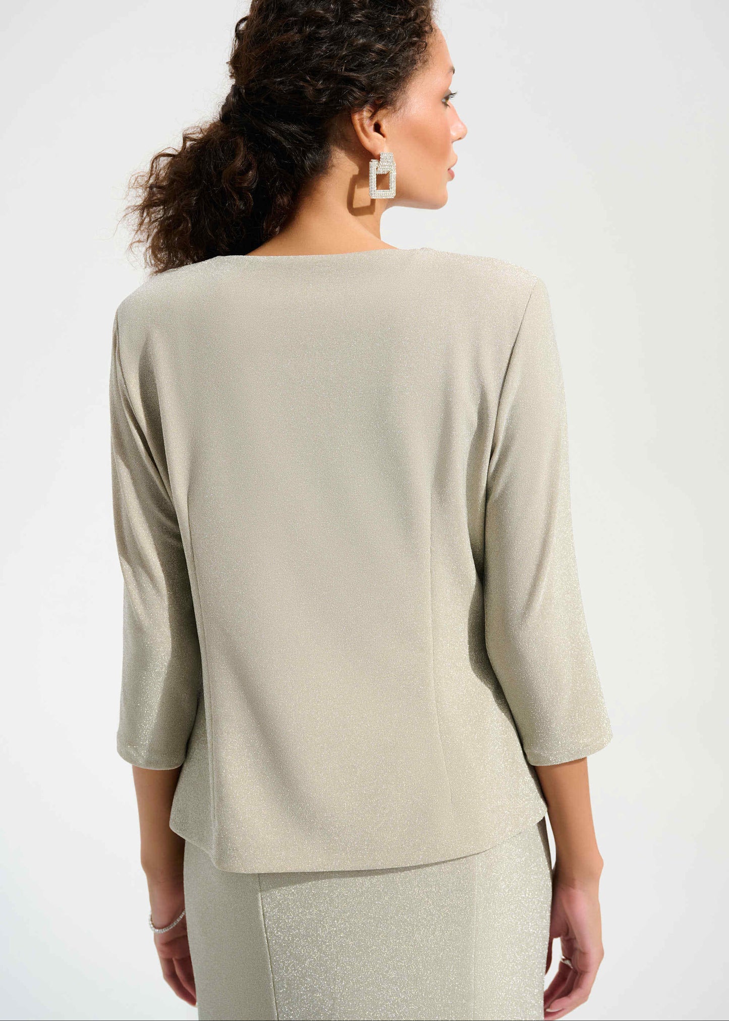 Joseph Ribkoff - Signature Sparkle Knit Fitted Jacket And Cami Set