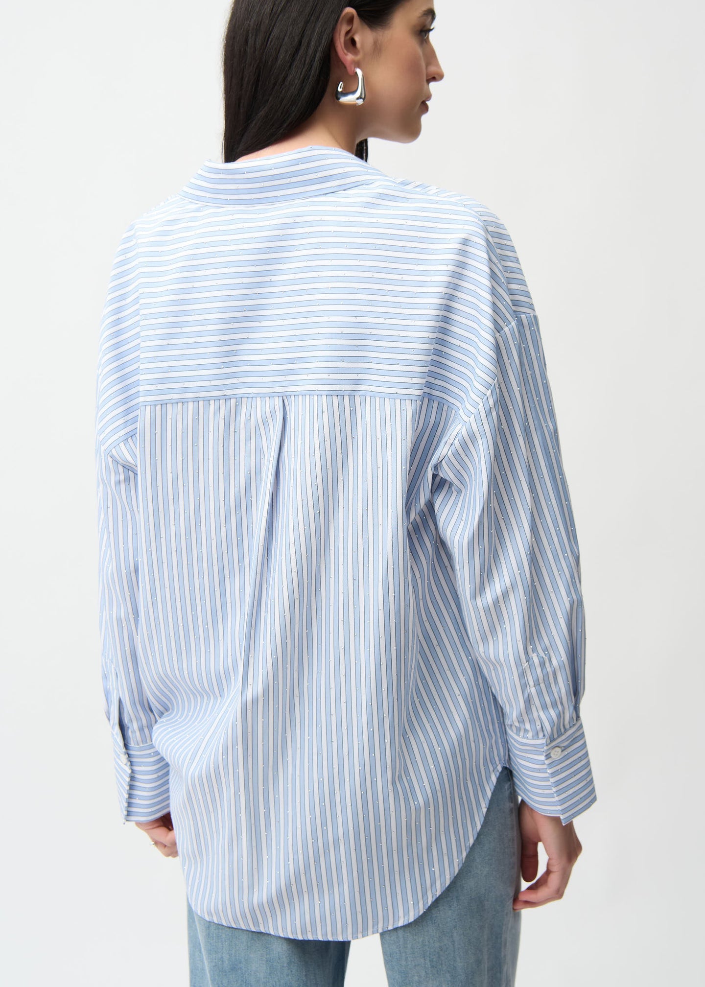 Joseph Ribkoff - Tencel Stripe Print Boxy Blouse